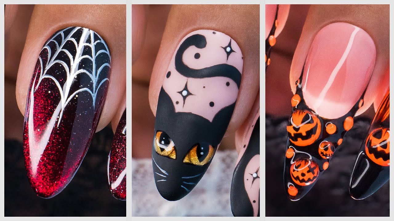 🎃Halloween Spooky Nail Art Ideas | Best Self Nail Art Tutorial At Home