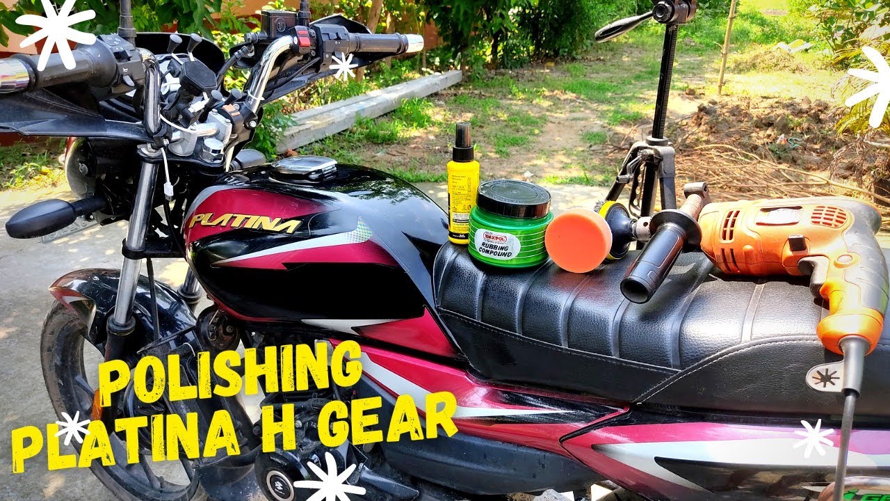 Waxpol Rubbing Compound | How to remove scratches from bike/Car ? | Platina H-gear Polishing Video
