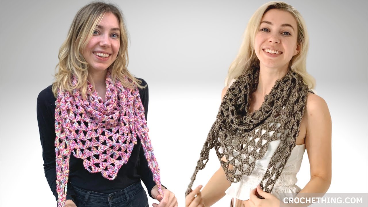Tri Tra Triangle Shawl 2022 - FREE CROCHET PATTERN