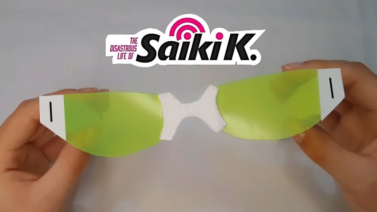 Como hacer los lentes de Saiki Kusuo → ˗ˏˋさいき くすお の さいーなん´ˎ˗ ♡