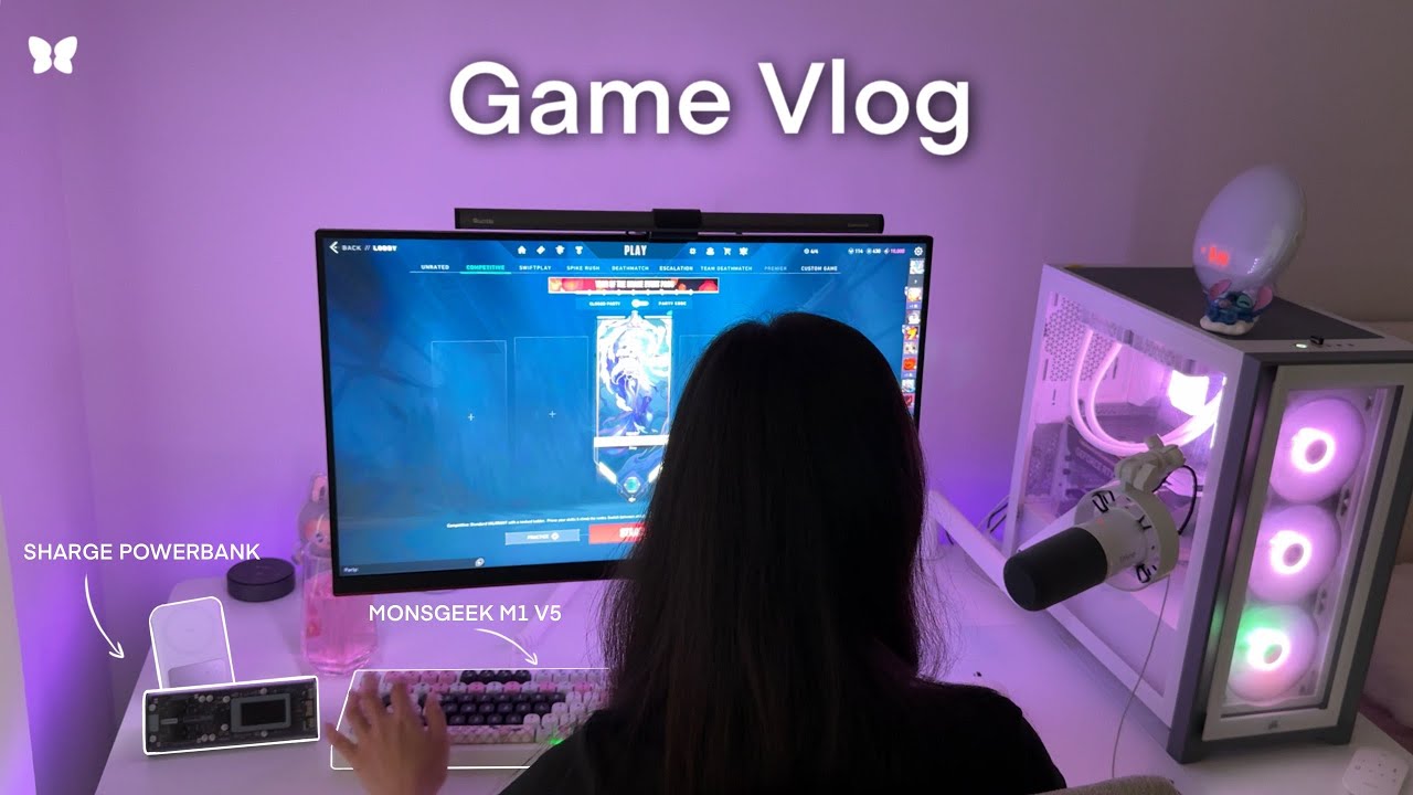 game vlog 🎮 |  unboxing powerbanks 📦 building monsgeek keyboard ⌨️ chill VALORANT 🔫