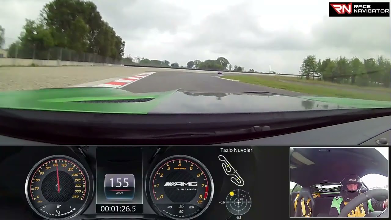 Tazio Nuvolari schnellste Runde, MERCEDES AMG GTR Serien zustand, 02:17.701