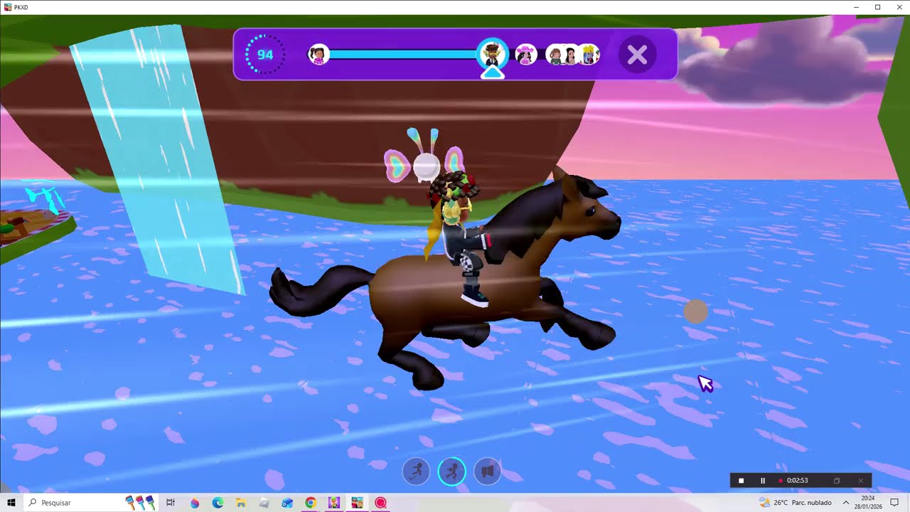 Jogando Corrida de Cavalos no PK XD ( E Falhando Muito ;-; ) #xdhype #pkxduniversd #pkxd #diversão