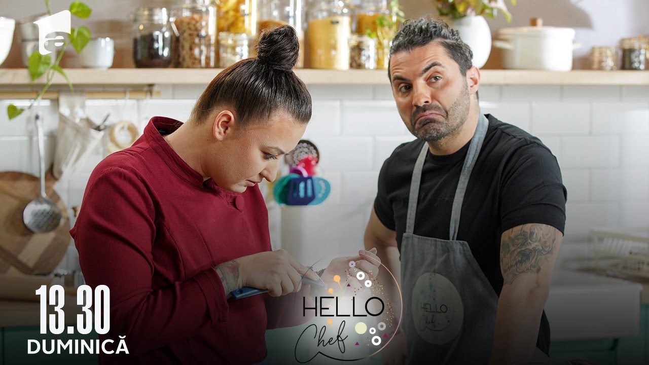 Pepe aduce veselia &icirc;n bucătăria Hello Chef 🤣 Ce a făcut pentru prima oară l&acirc;ngă Roxana Blenche