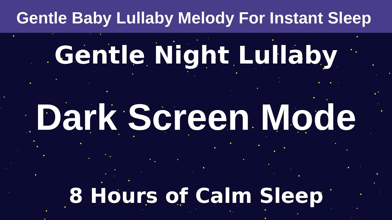 8-Hour Dark-Screen Lullaby 🌑 | Gentle Mozart-Inspired Music & Birdsong 🎶