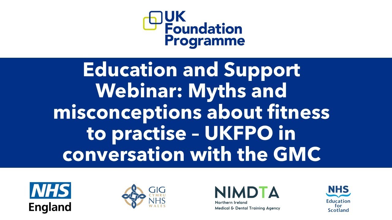 E&S Webinar: Myths and misconceptions about fitness to practise – UKFPO in conversation with the GMC