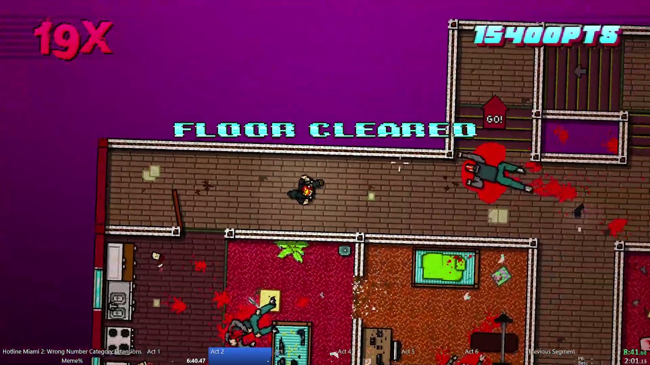 Hotline Miami 2 Any% NG+ Meme% Speedrun 1:01:33