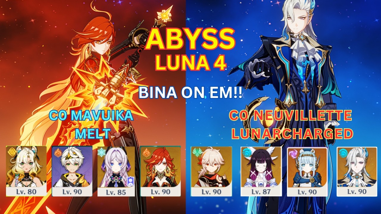 EM Columbina! Mavuika C0 and ColumbinaC0 | New Spiral Abyss 6.4 Luna 4 | Genshin Impact