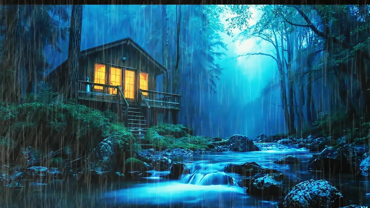 Best Rain in the Forest at Night 🌲 | Sleep Deeply with Heavy Rain Sounds - ASMR RAIN RELAXING