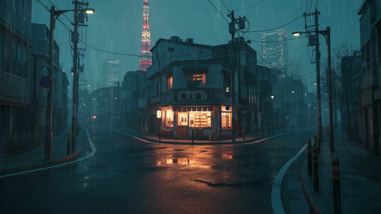 Tokyo Midnight Lofi Hiphop Playlist 🌙 Rainy Night Chill Beats for Study, Relax & Sleep