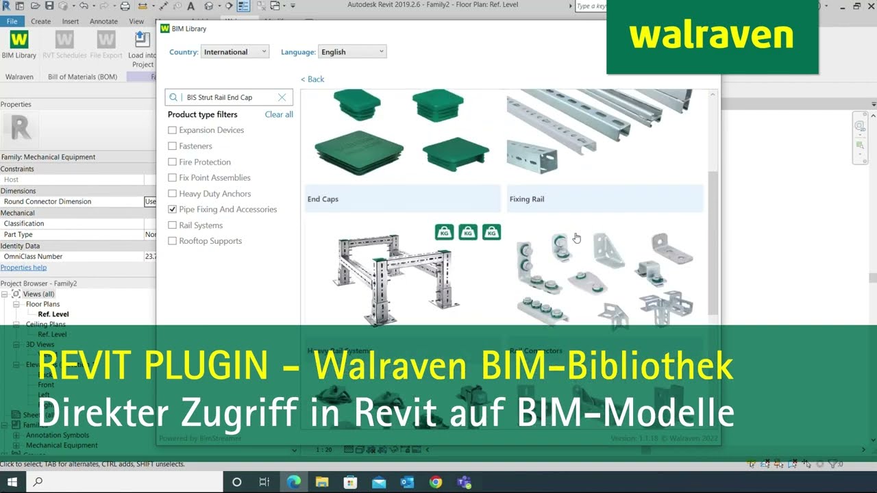 Das Revit-Plugin der neuen BIM-Plattform von Walraven
