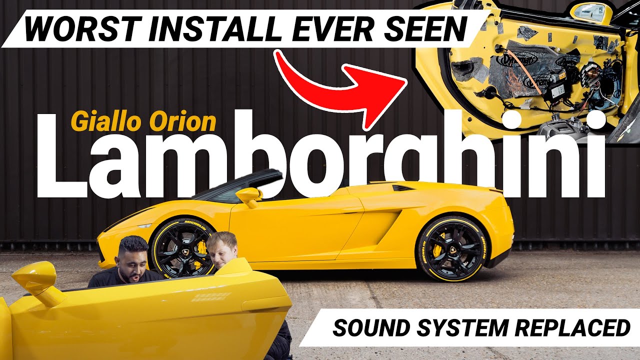 Don't do car audio upgrade like this | The Worst Lamborghini Gallardo Sound System