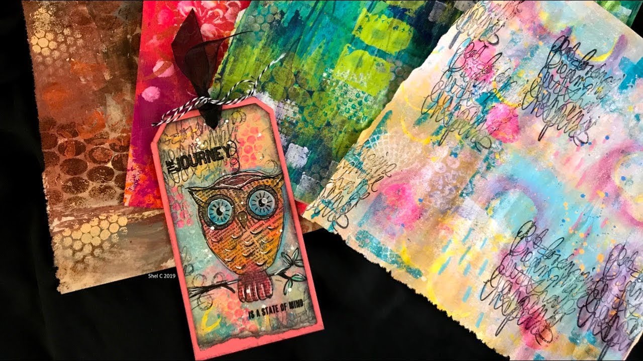 Making Painty Papers - Building Your Creative Stash - Speed Version