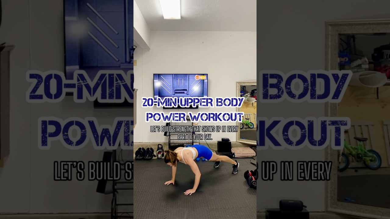 Upper Body Power 💪 #upperbodyworkout #strengthtraining #quickworkout #fitnessshorts