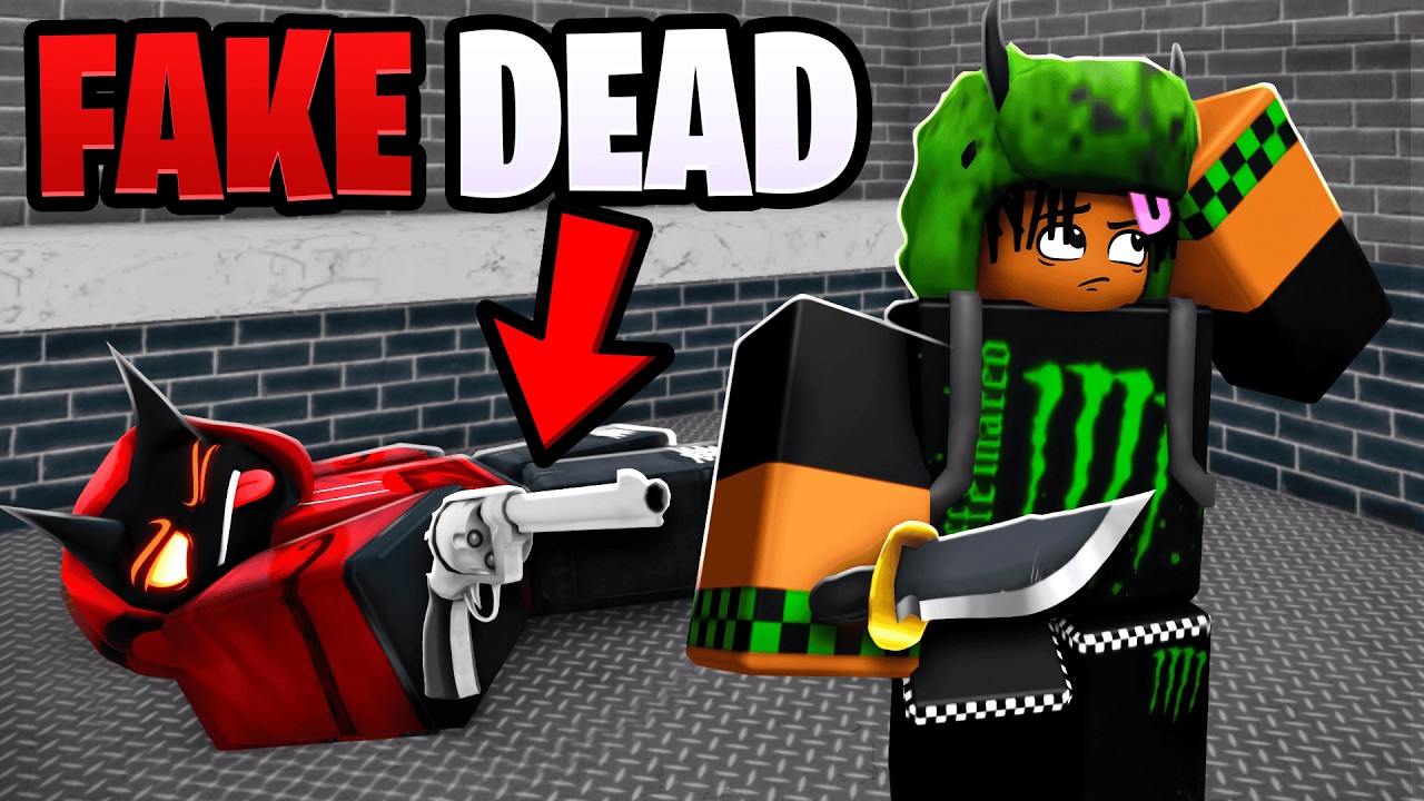 Trolling YouTubers with FAKE DEAD BODY in MM2!