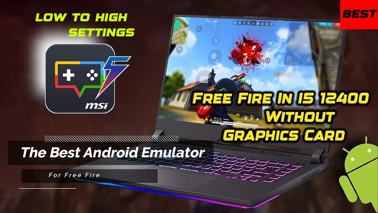 Free Fire Low To Ultra Setting Test In I5 12400 Without Graphics Card #freefire