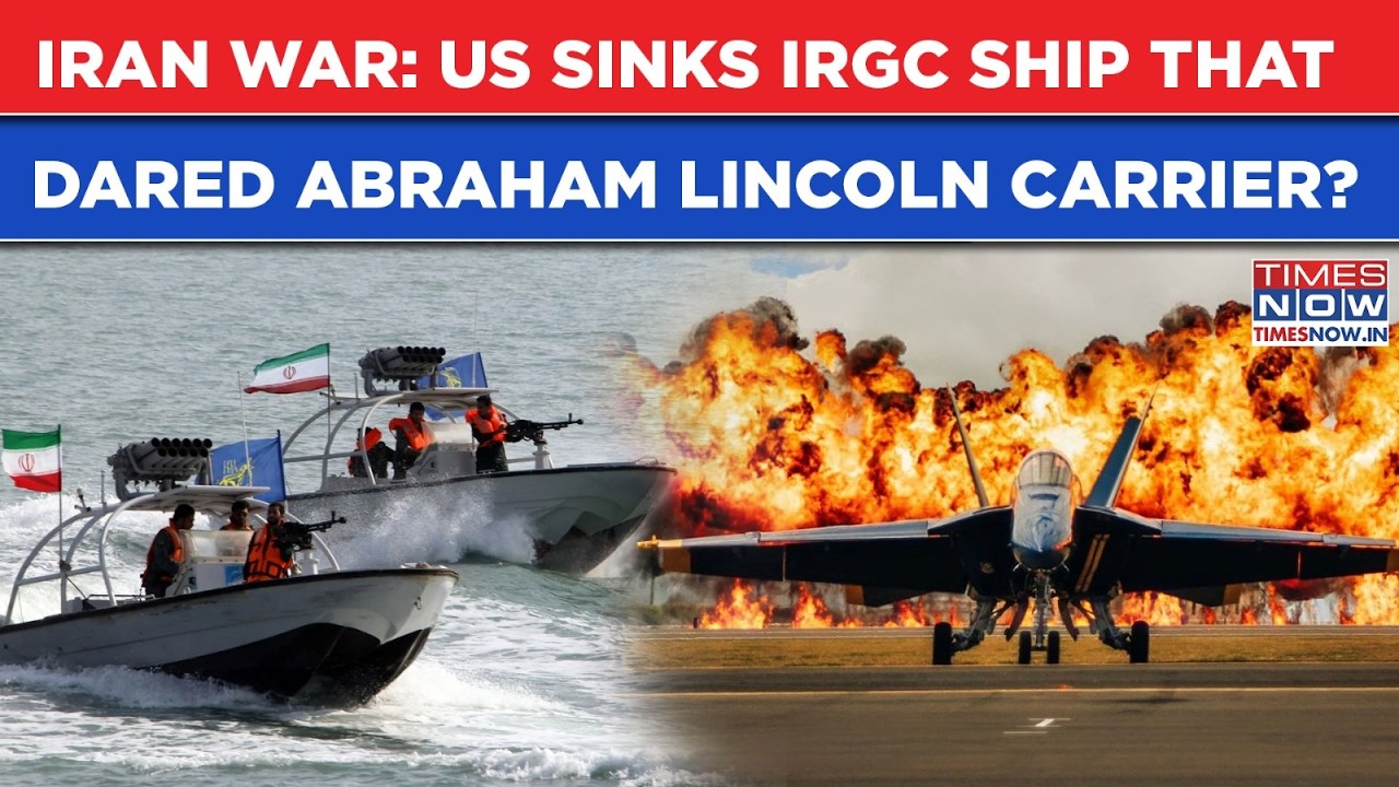Iran War: IRGC Warship Dares US Abraham Lincoln Carrier, Gets Hit, Then Sunk By 'Hellfire' Missiles?