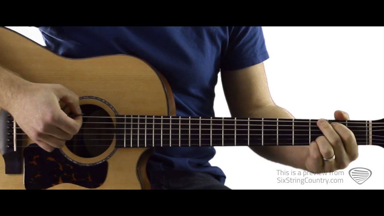 Lettin' the Night Roll - Guitar Lesson and Tutorial - Justin Moore