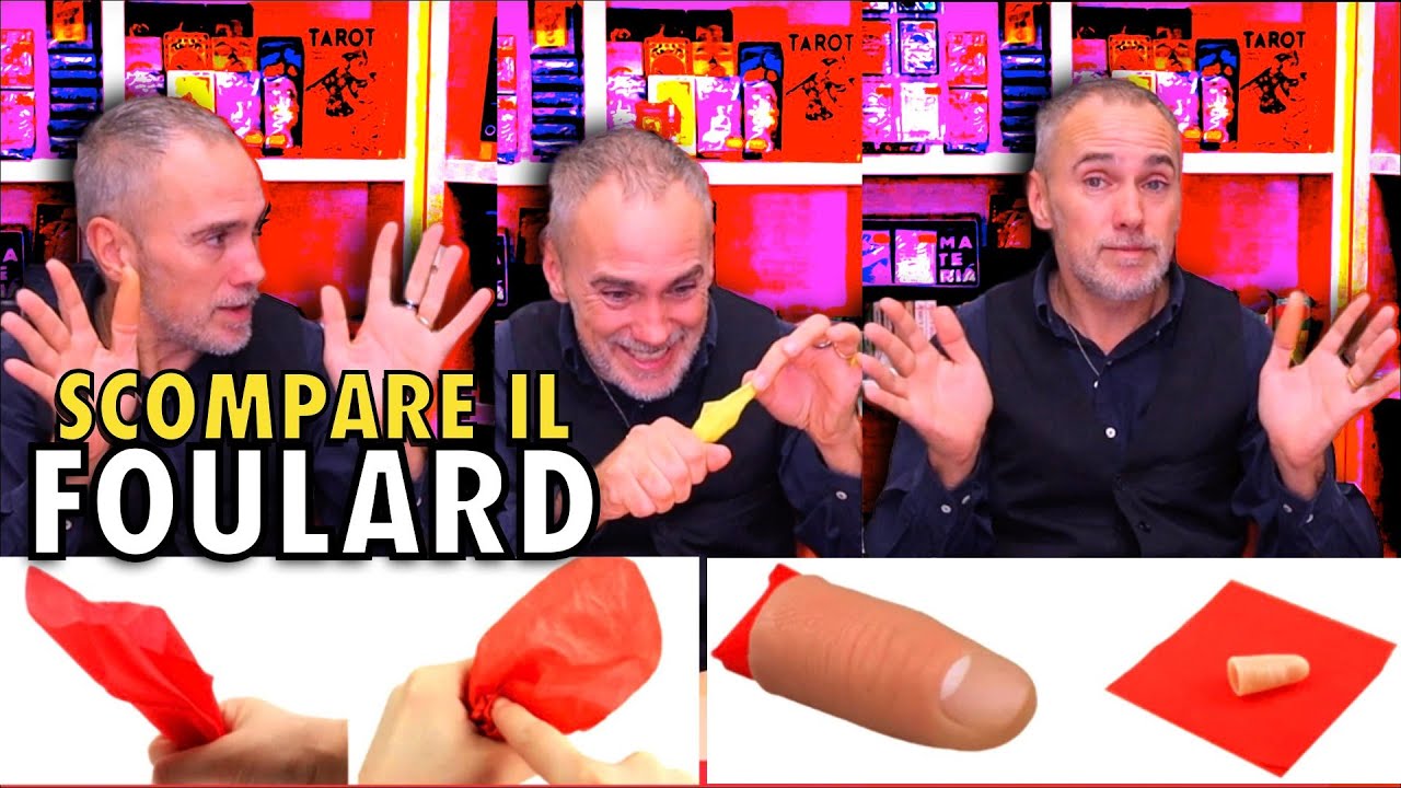 TUTORIAL FALSO POLLICE: FAR SCOMPARIRE UN FOULARD, ZUCCHERO E FARLO RIAPPARIRE!  FAKE THUMB