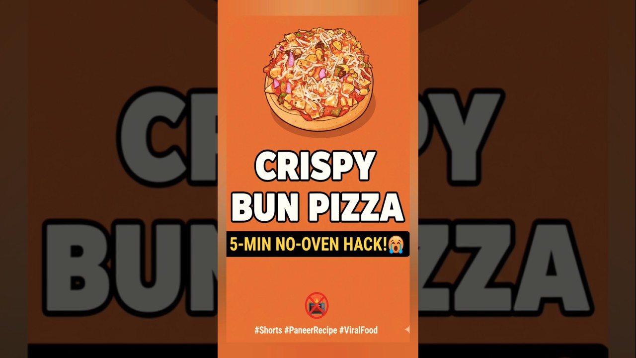 Cheesiest Paneer Bun Pizza recipe on the internet