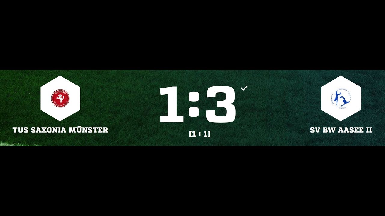 TuS Saxonia M&uuml;nster - SV Blau Wei&szlig; Aasee II 1:3 (1:1)