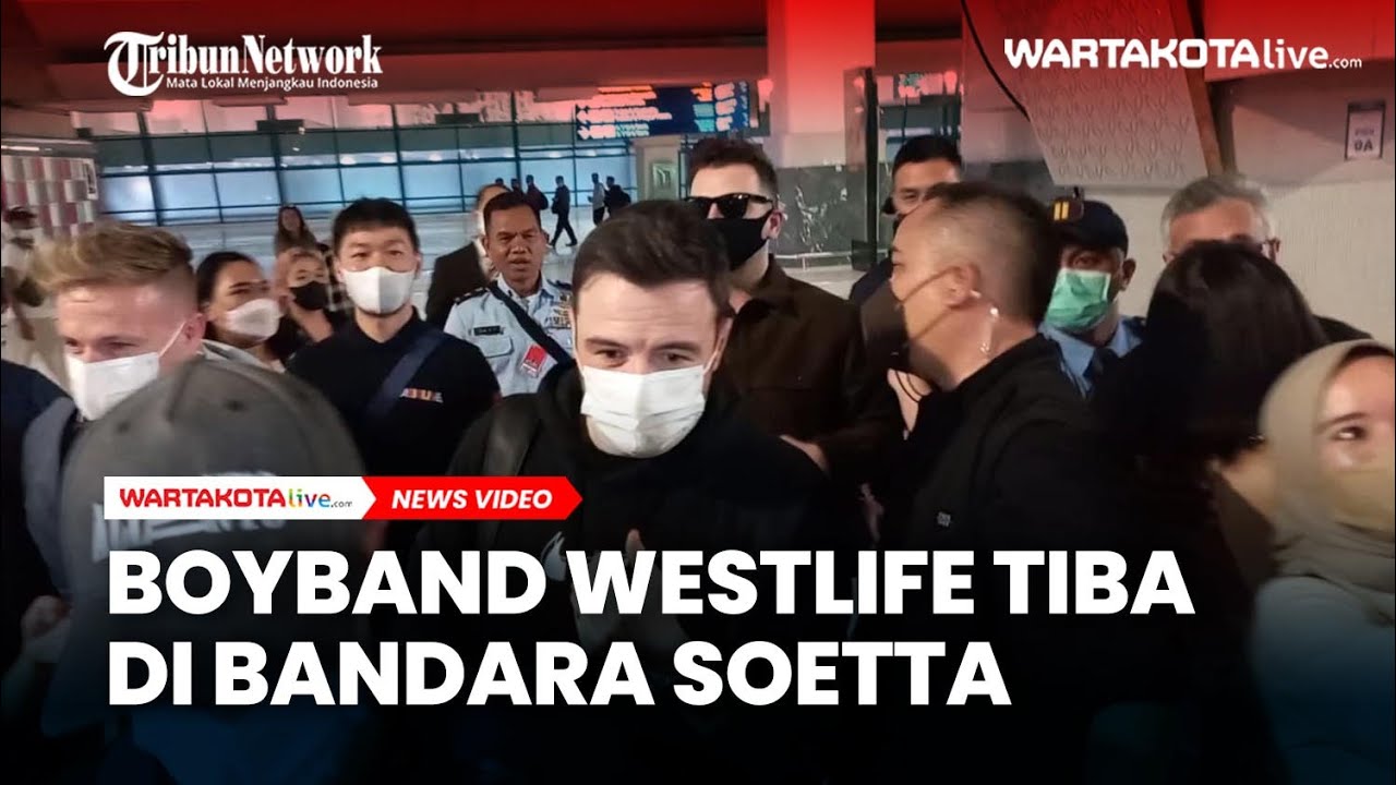 Boyband Westlife Tiba di Bandara Soekarno Hatta