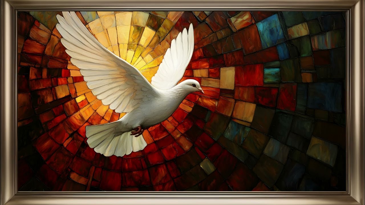 White Dove Frame TV Art | Peaceful Screensaver Background For Your TV 🕊