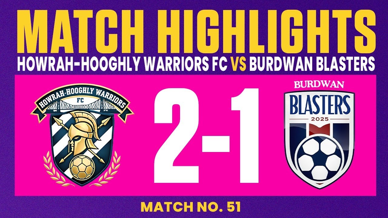 Howrah Hooghly Warriors FC vs Burdwan Blasters | Match Highlights | BSL