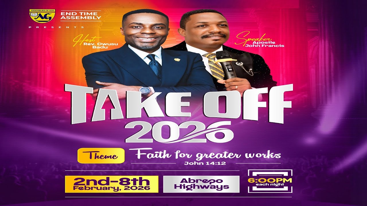 TAKE OFF 2026 WITH APOSTLE JOHN FRANCIS || 6TH FEBRUARY 2026