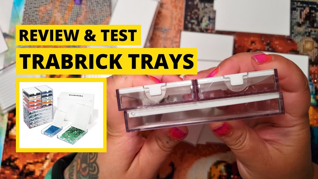 Testing out Trabrick diamond painting trays from Cateared | Diamond art storage idea