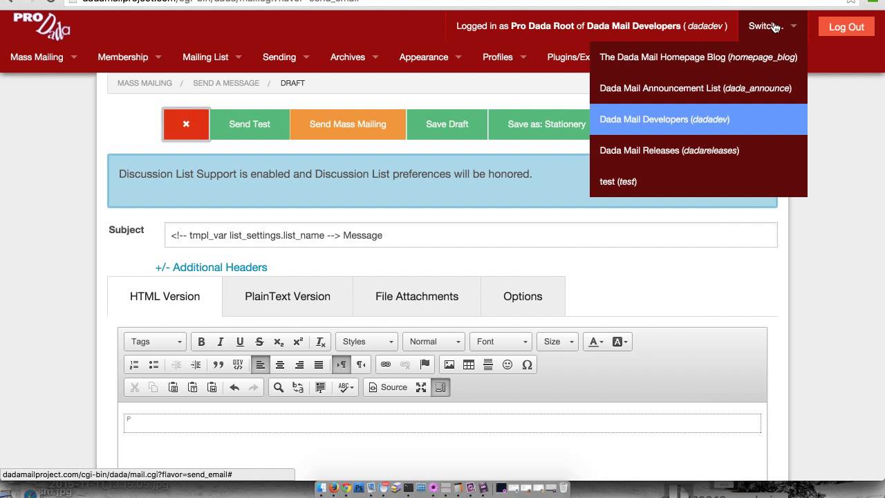 Dada Mail v9.0.0 Beta Preview!