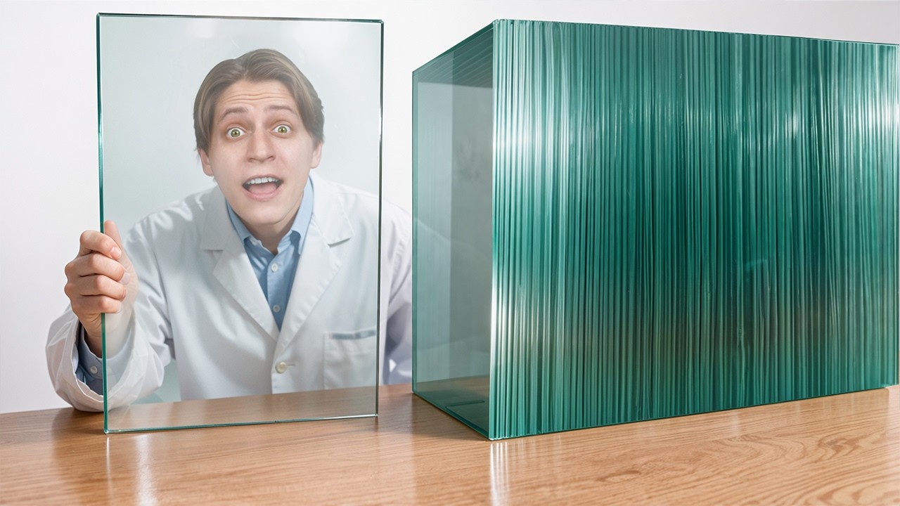 На каком слое стекло перестанет быть прозрачным?