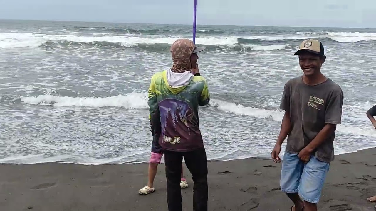 Tiba tiba langsung nyutt,,,, strike perdana 2026 3 Januari     #mancing #pantai #selatan 