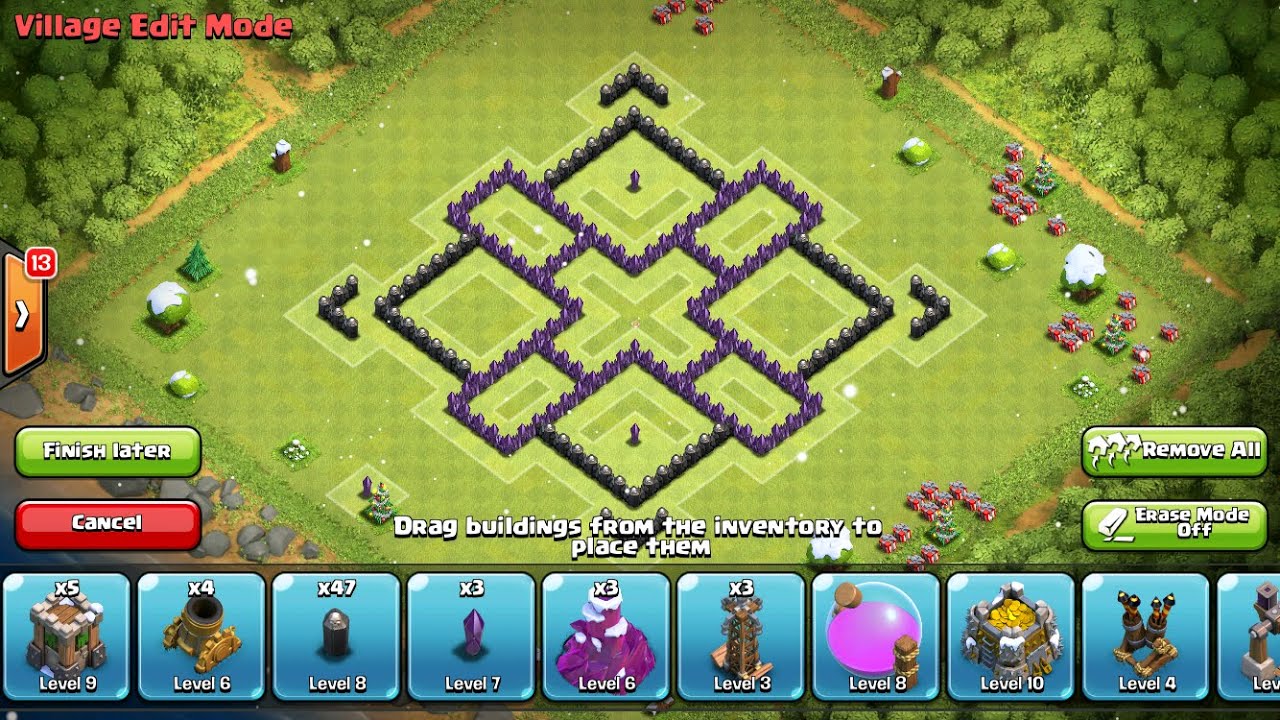 BEST TH7 FARMING BASE DESIGN! | Clash Of Clans