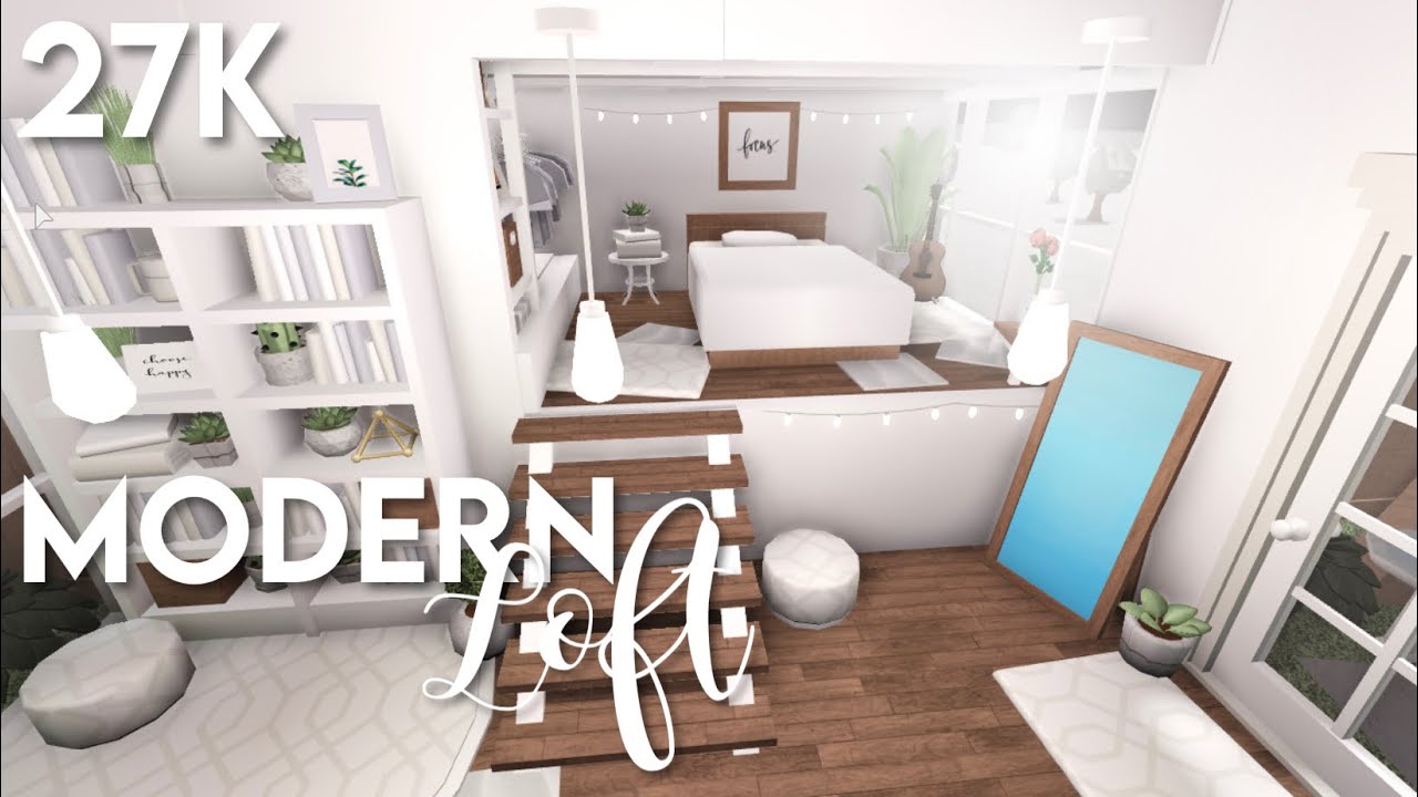 27k Modern Loft | Bloxburg ROBLOX speedbuild