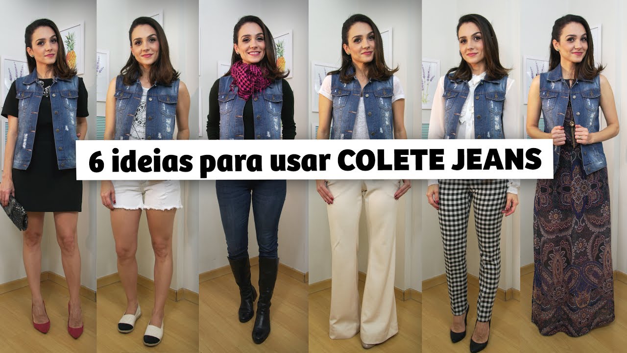 Diferentes formas de usar COLETE JEANS | Anita Bem Criada