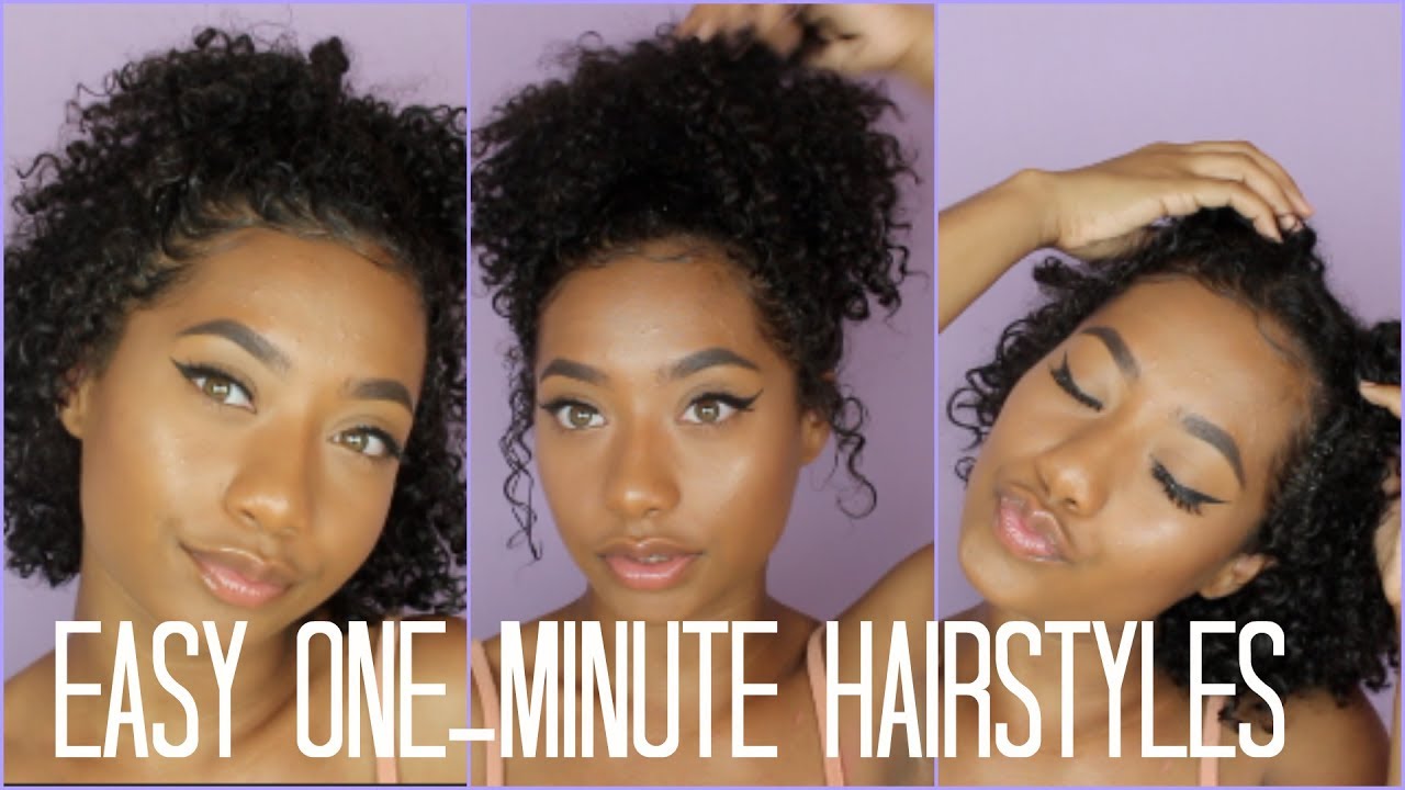 3 One-Minute Hairstyles (Natural Hair) |Tatyana Celeste ❤︎