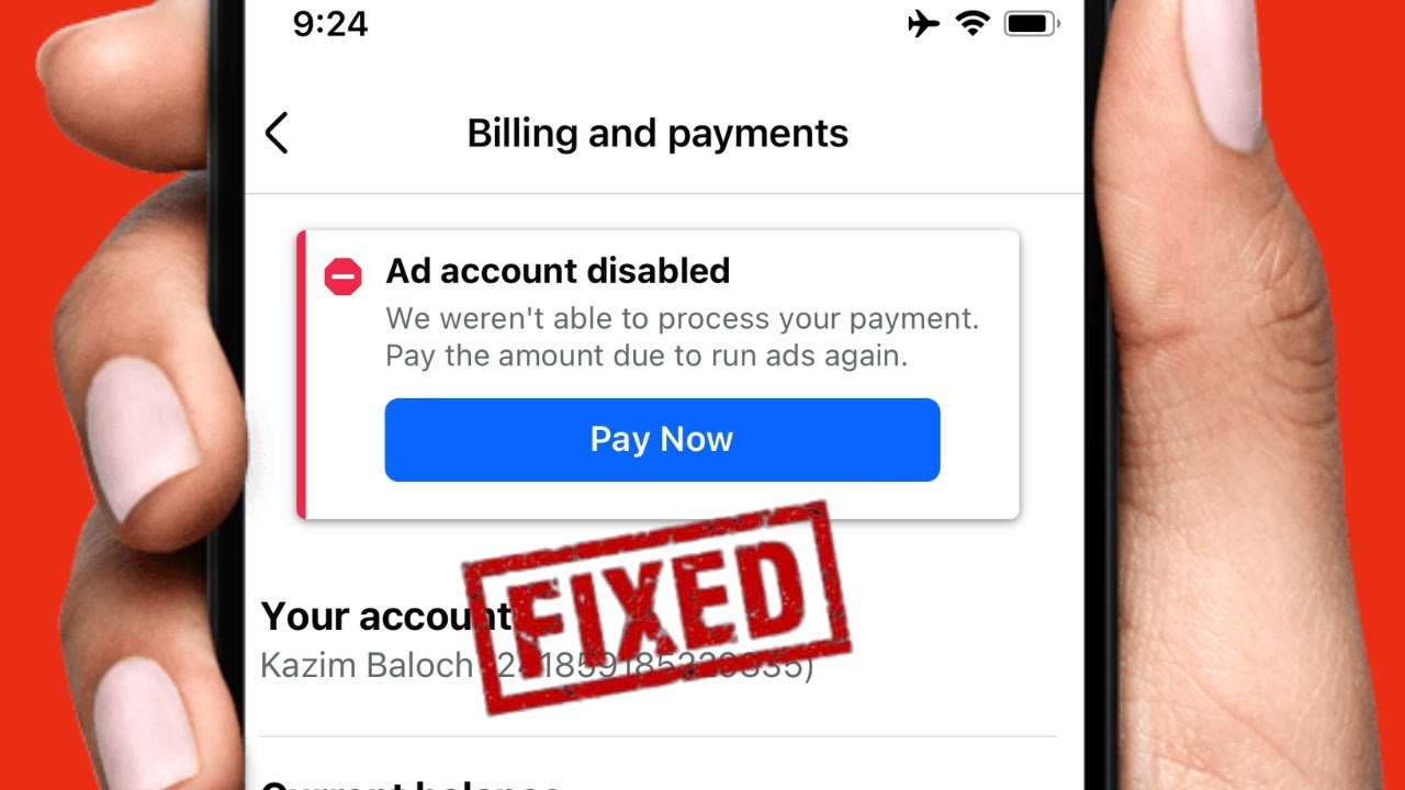 How to Fix Facebook Ad Account Disabled | We Weren't Able to Process Your Payment