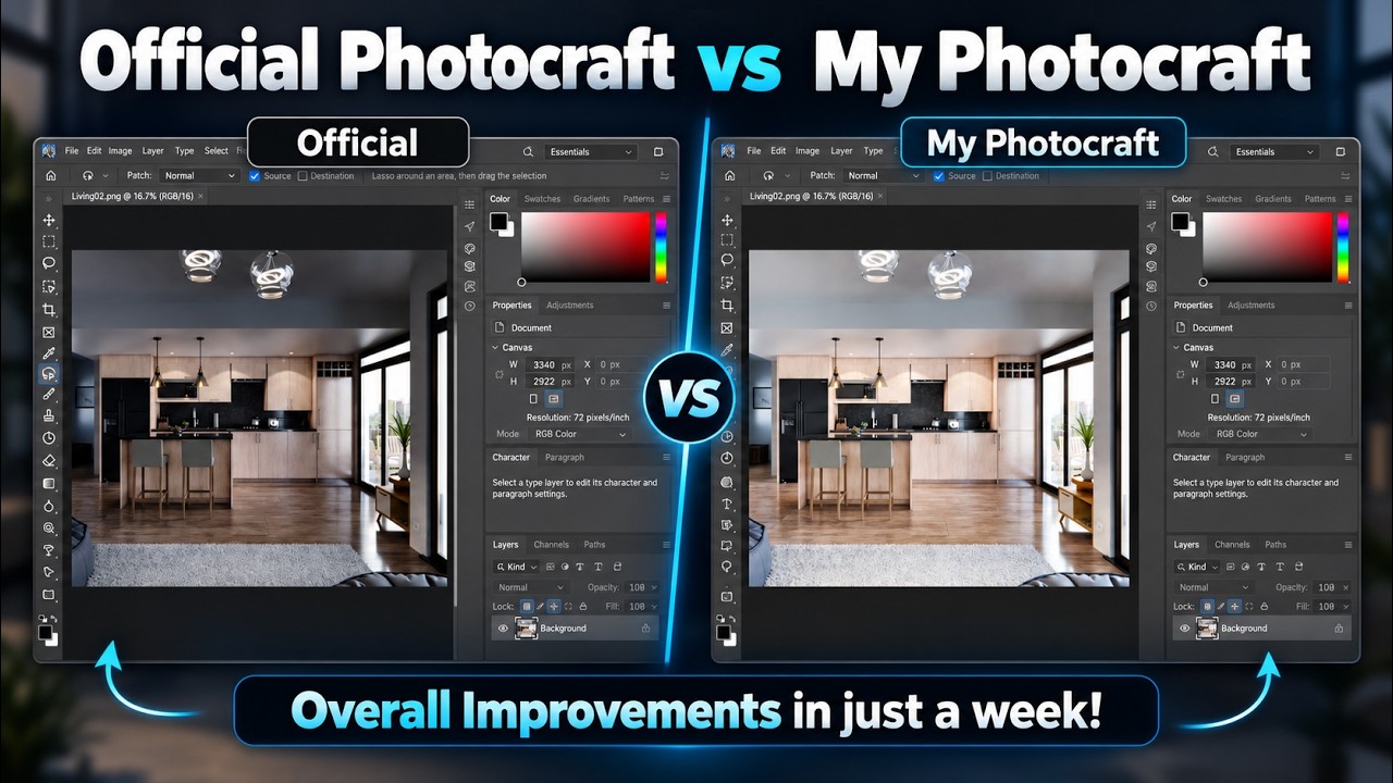 My Photocraft vs Official Photocraft Improvements