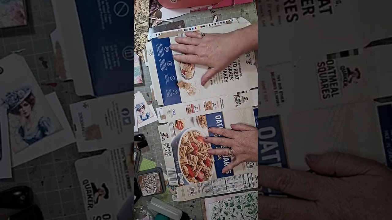 Challenge: 2 food boxes and 4 pieces of paper