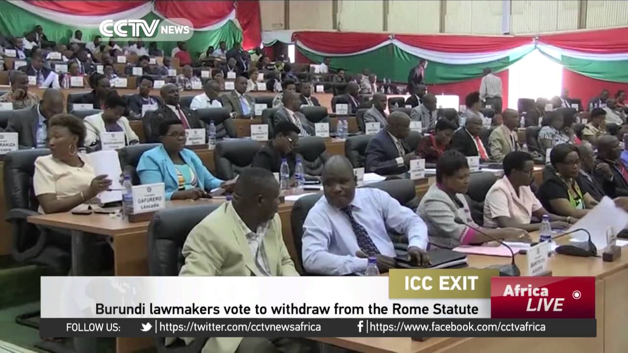 Burundi lawmakers vote to withdraw from the ICC