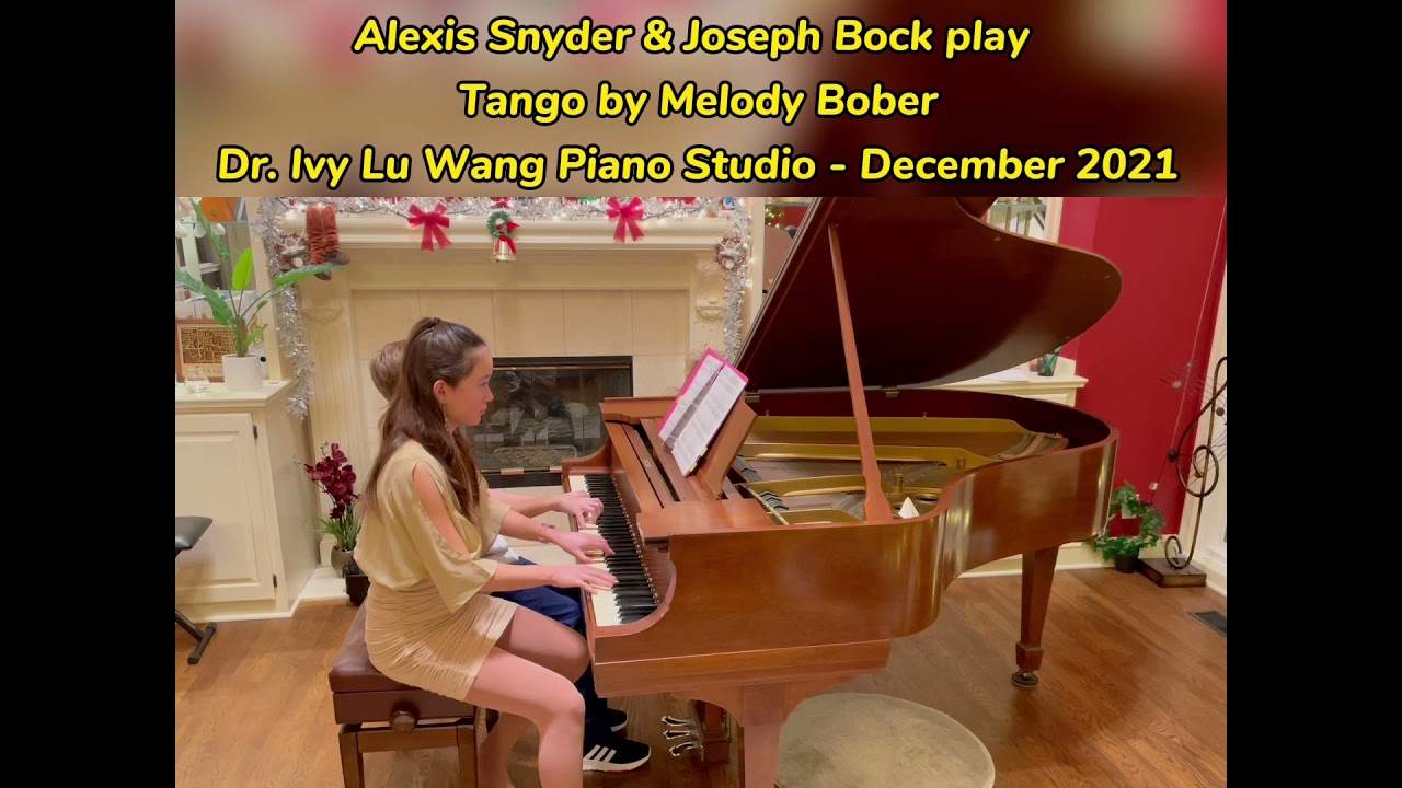 Piano Four Hands- Tango by Melody Bober. Students: Alexis Snyder and Joseph Bock
