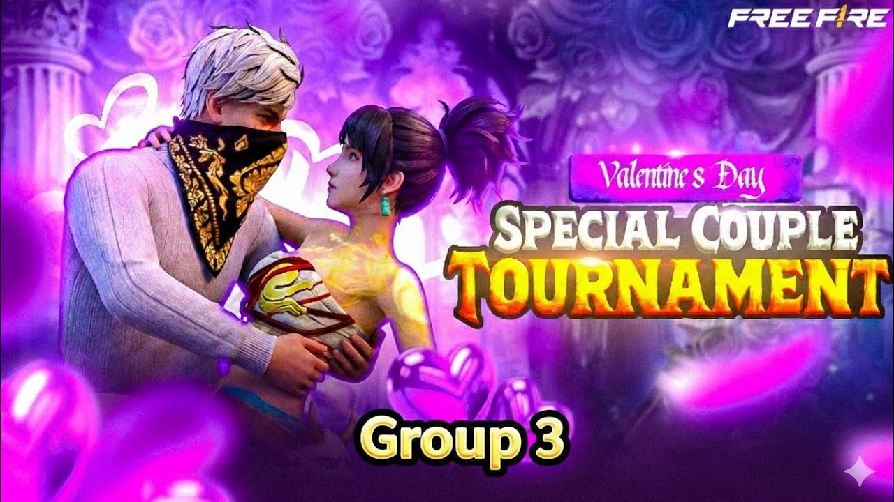 Valentine's Day Special Couple Tournament (Group3) നടത്തിയപ്പോൾ 🩷 Freefire Malayalam