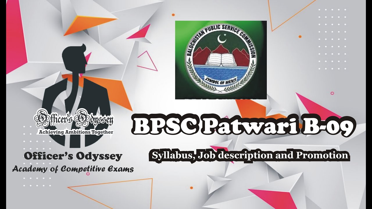 Syllabus and Job description of Patwari BPSC