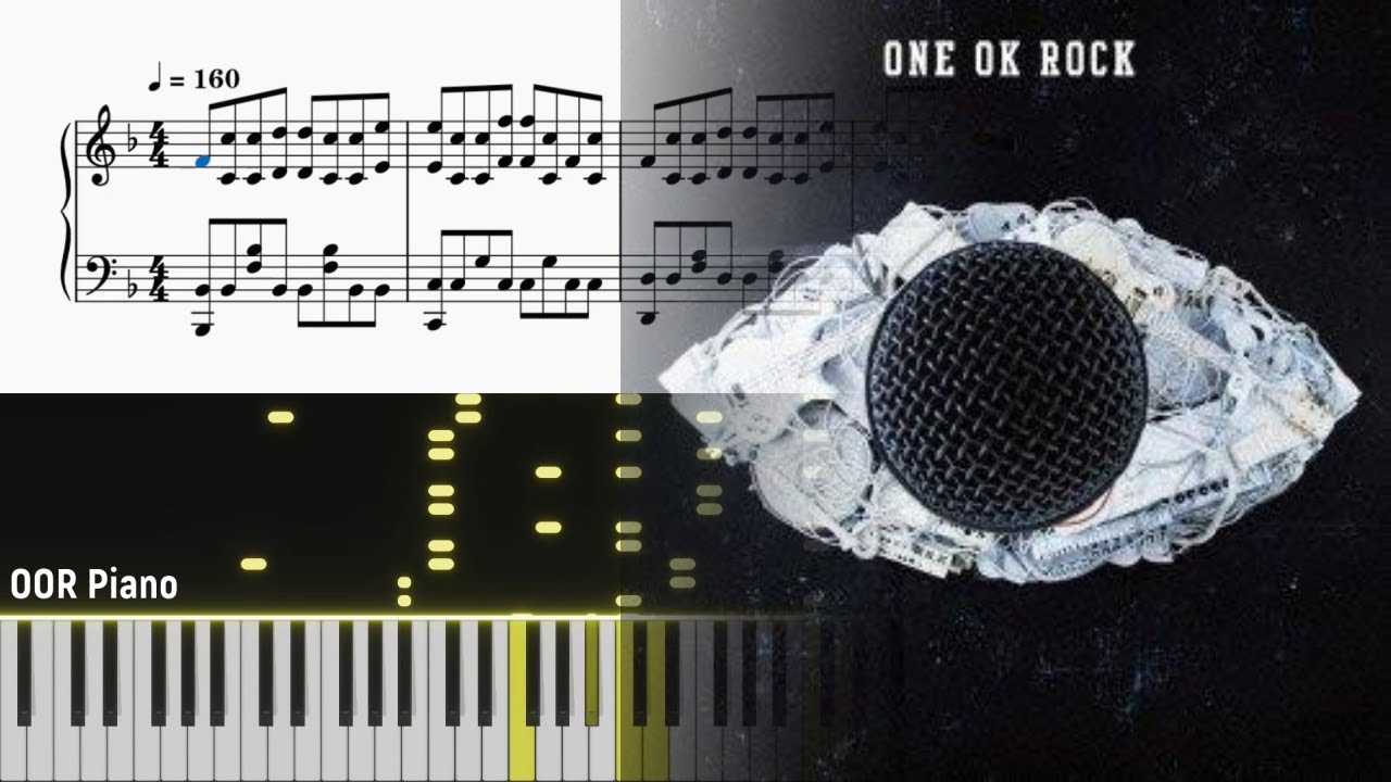 『楽譜』ONE OK ROCK - The Same As... - ピアノ Piano Cover By OOR Piano