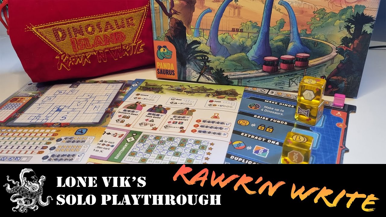 Solo Play #1 - Dinosaur Island: Rawr 'n Write