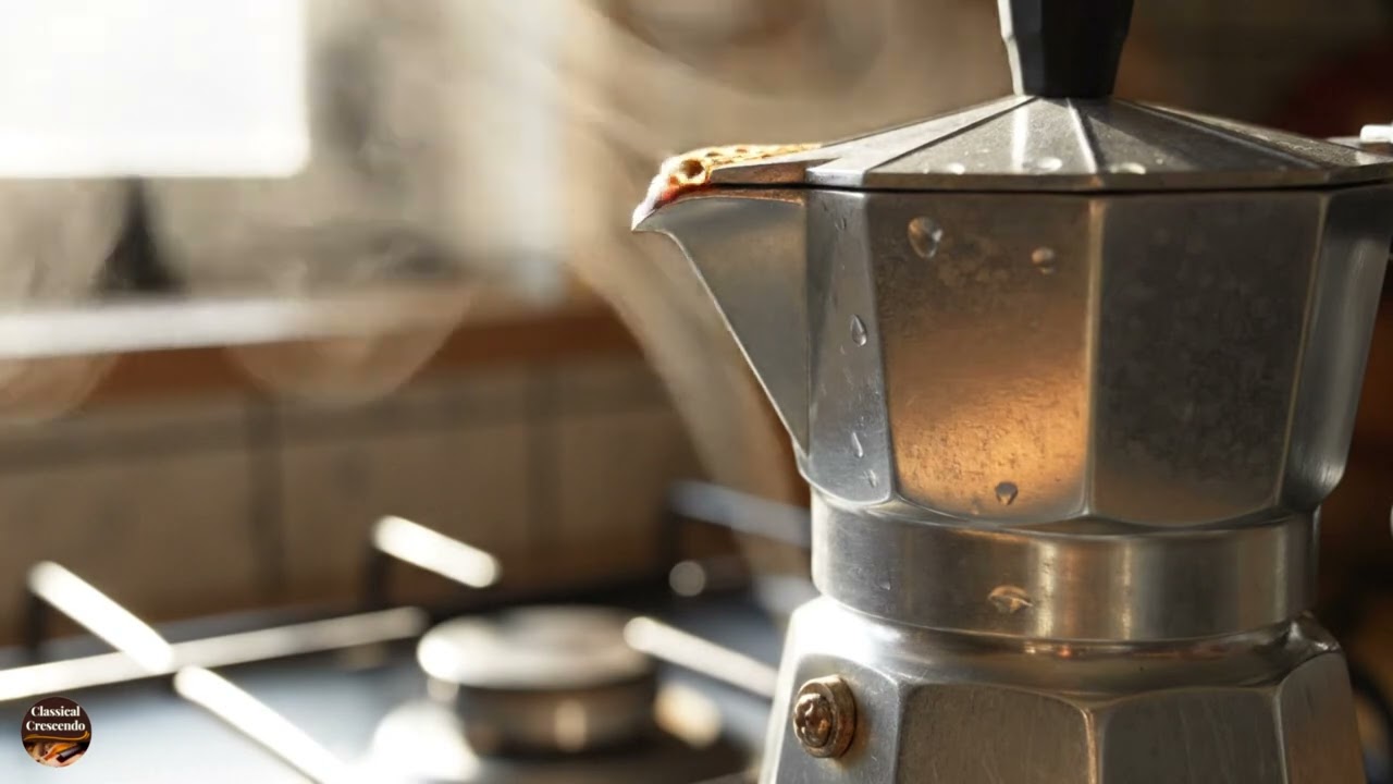 Moka Coffee Sounds - 25 Minutes of Cozy Focus Ambient, Classical Crescendo