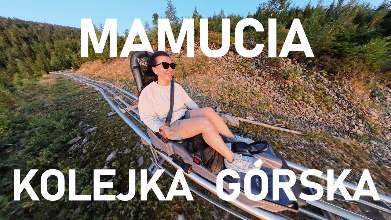 Mamucia Kolejka Górska w Dolni Morava - przejazd z pełną prędkością (bez hamowania)