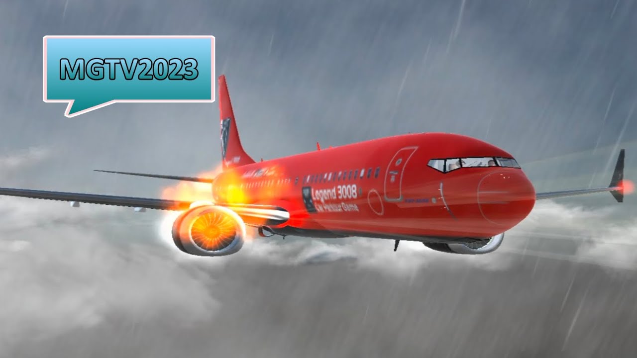 Flight 737 MAXIMUM LITE Part2 (Engine Failure save landing) (1080p60fps) (MGTV2023 Rockstar Editor)