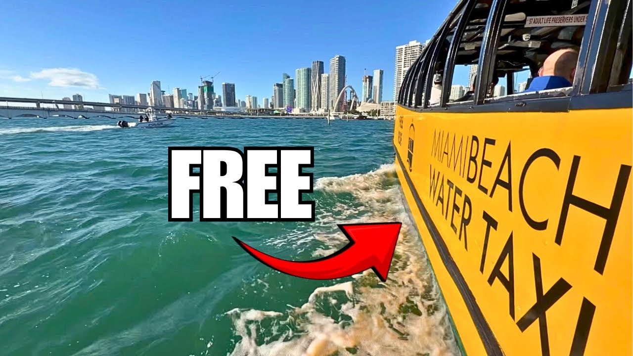 Miami Beach's New FREE Water Taxi Is Here! | Will It Last?